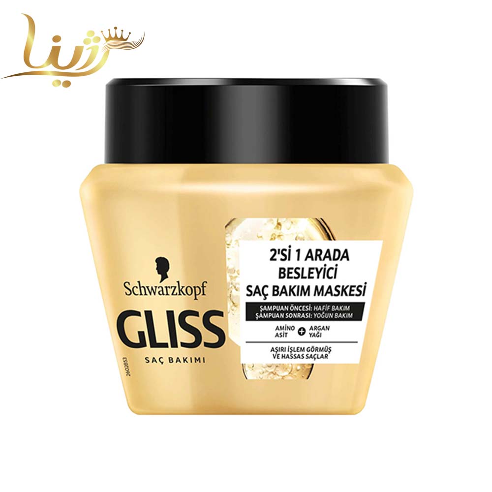 ماسک موی تغذیه کننده گلیس مدل Ultimate Oil Elixir (طلایی)