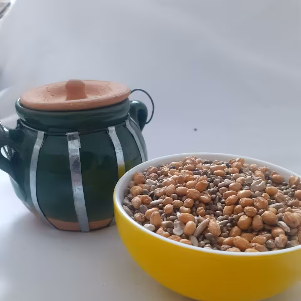 ظرف سفالی لعابی(290گرم)