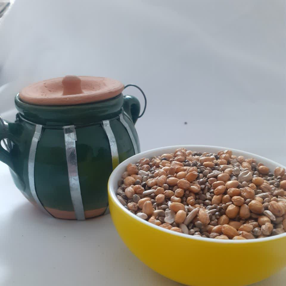 ظرف سفالی لعابی(290گرم)