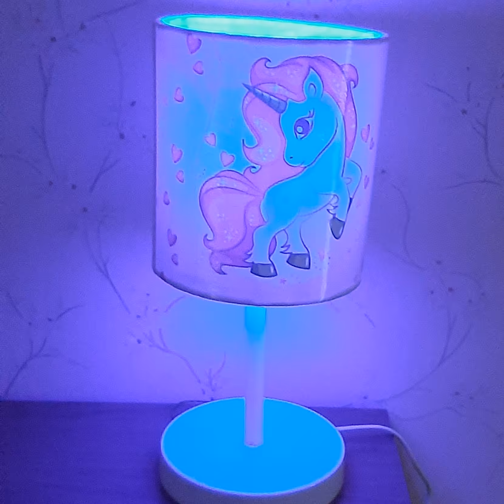 آباژور رومیزی اتاق کودک طرح یونیکورن