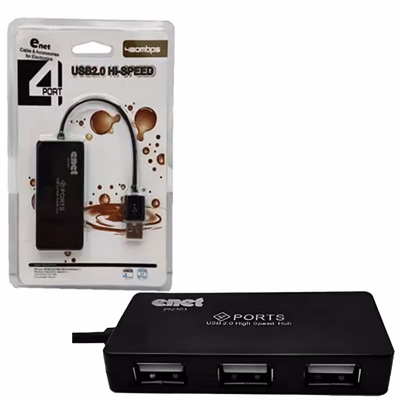 هاب 4 پورت USB ای نت Enet 202303