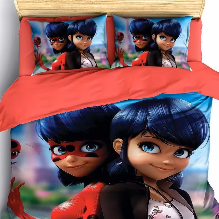 روتختی پنلی سه بعدی عروسکی تک نفره 5 تیکه پارچه میکرو