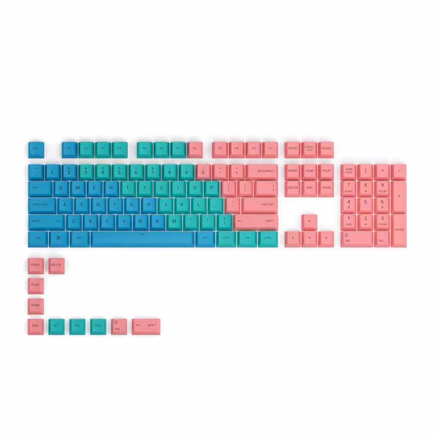 مجموعه کامل کلید کیبورد مکانیکال گلوریوس GPBT Pastel