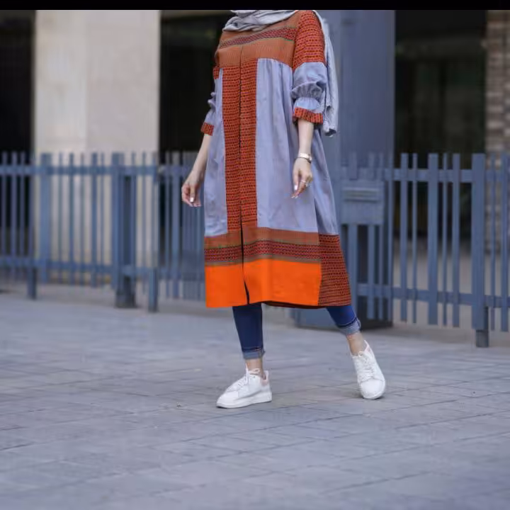 مانتو لنین 38 تا 48 قد 115 تا 120