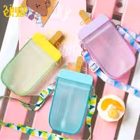 قمقمه طرح بستنی بند دار رنگ بنفش کد MU-101904 