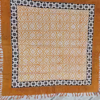 سفره ورومیزی قلمکاری صادراتی اعلا جدیدسایز 1در1متر  درچند رنگ