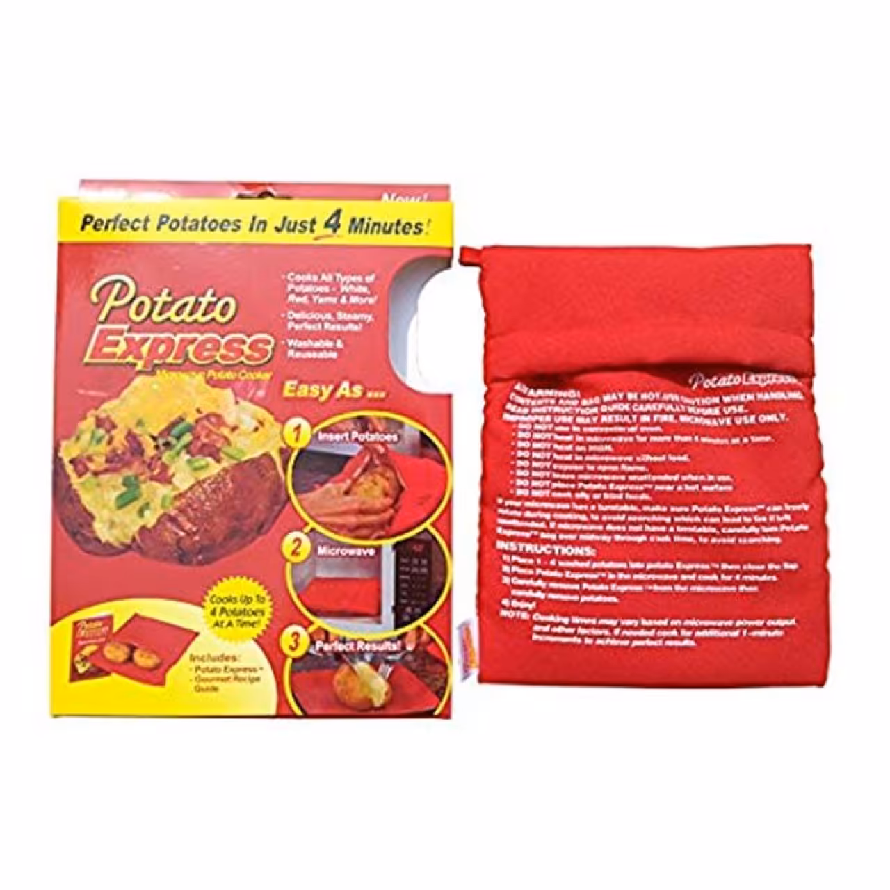 کیسه پخت سیب زمینی در ماکروویو