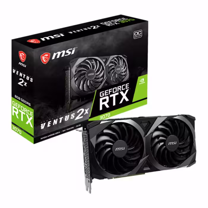 کارت گرافیک  ام اس آی مدل GeForce RTX™ 3070 VENTUS 2X 8G OC LHR حافظه 8 گیگابایت