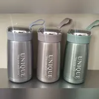 تراول ماگ استیل صافی دار بند سیلیکونی یونیک 