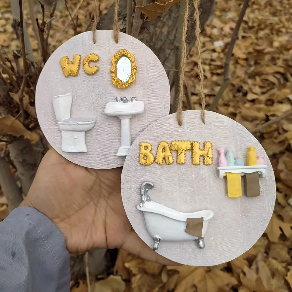 آویز نشانگر درب سرویس بهداشتی و حمام