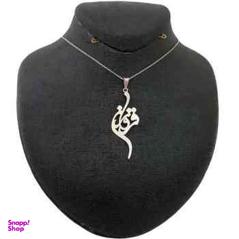 گردنبند نقره زنانه طرح فروزان کد 01