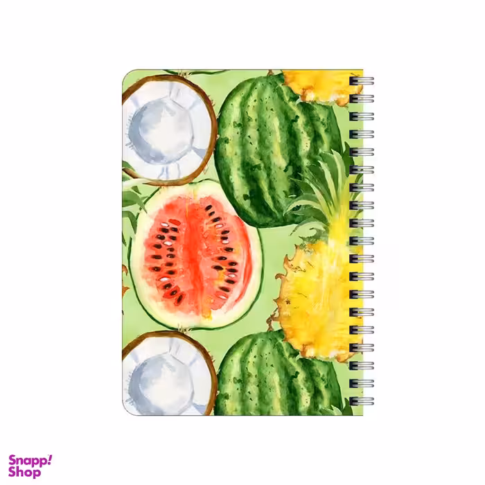 دفترچه یادداشت بامبیلیپ مدل چوبی طرح پترن آناناس هندوانه کد 4443176