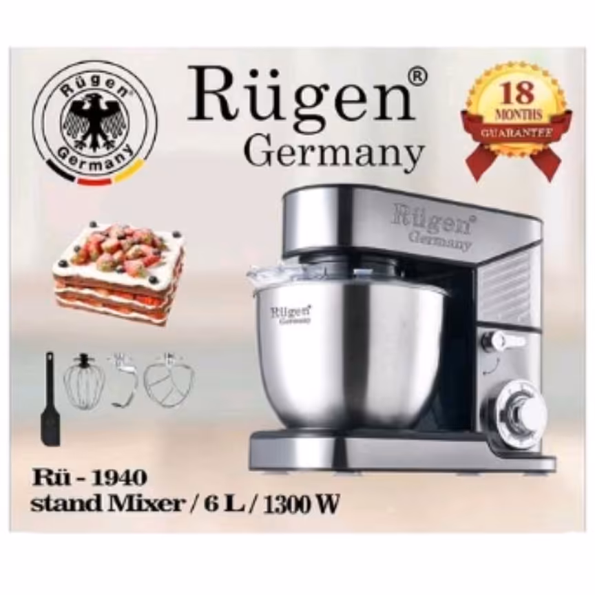 همزن روگن کاسه دار 6 لیتری 