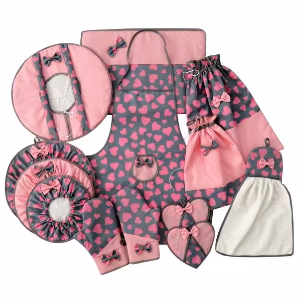 سرویس آشپزخانه 13 پارچه مدل قلب