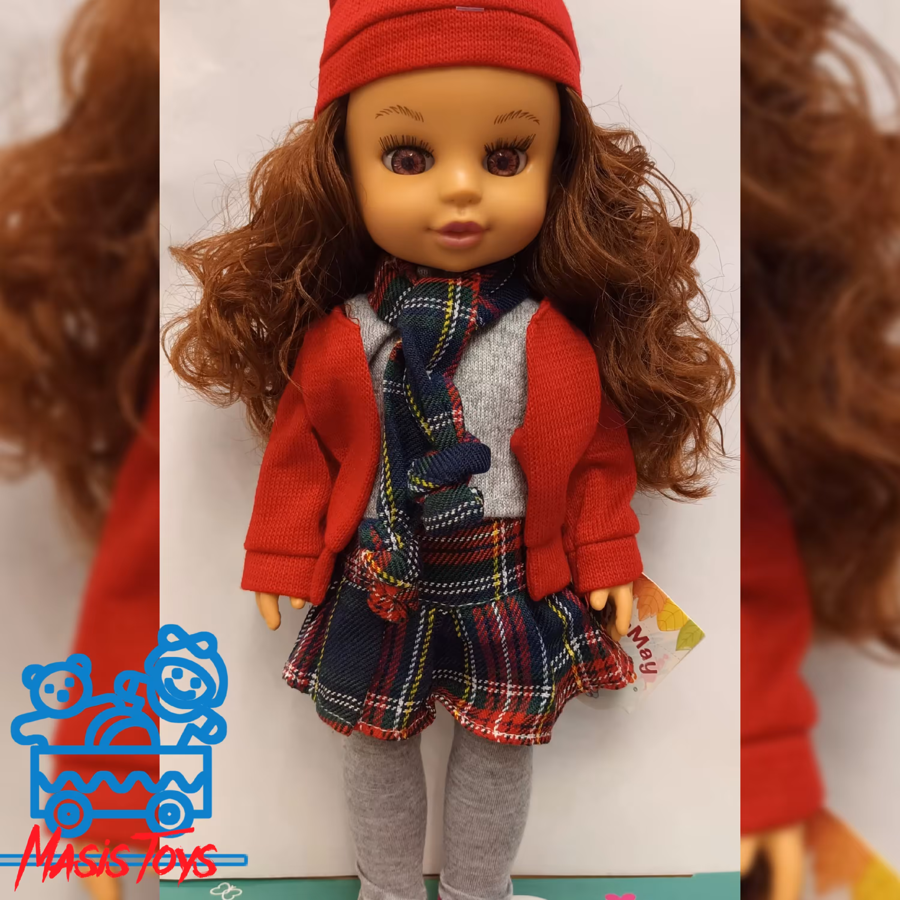 عروسک تمام گوشتی دست وپا متحرک موزیکال شعر فارسی جنس عالی وارداتی بدونه جعبه  مناسب برای گروه سنی سه سال به بالا