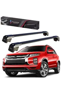 جعبه بار سقفی مشکی MITSUBISHI OUTLANDER SPORT 2010 2024 THUNDER CARRIER LOCKED SEARFALL BAR Thunder