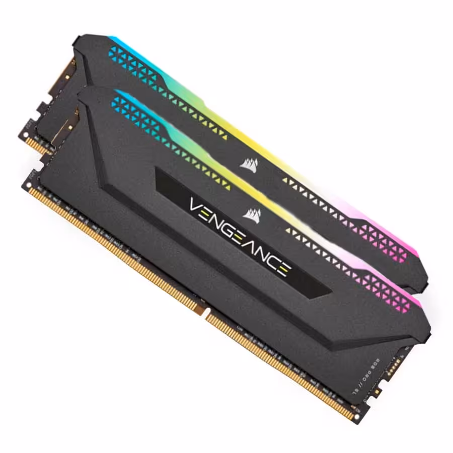 قیمت و خرید رم کورسیر مدل VENGEANCE RGB PRO SL Black 32GB DUAL 3200MHz CL16 DDR4 | یاس ارتباط