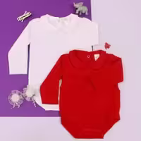 بادی آستین بلند محلسی دخترانه یقه ب ب اورجینال برند h&m