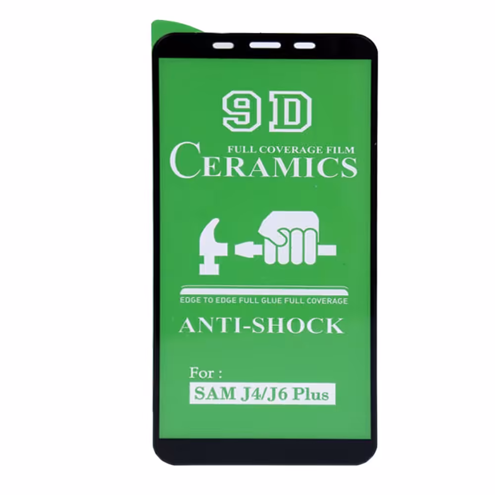 گلس J6 plus و J4 plus با پوشش کامل محافظ سرامیکی اصلی جی 4 پلاس سامسونگ نانو sam