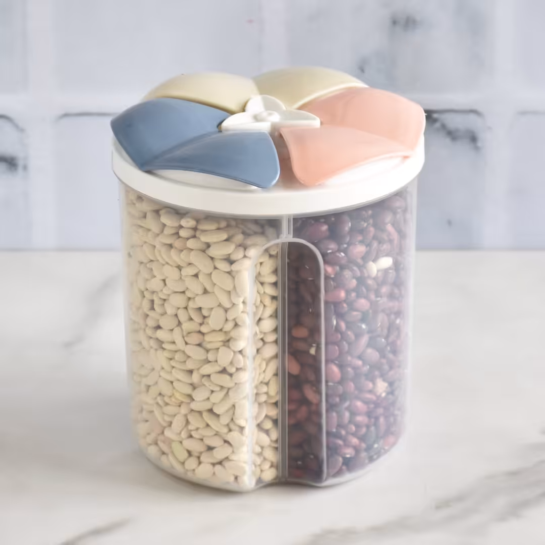 بانکه حبوبات 3 قسمتی لکسا  سایز کوچک 