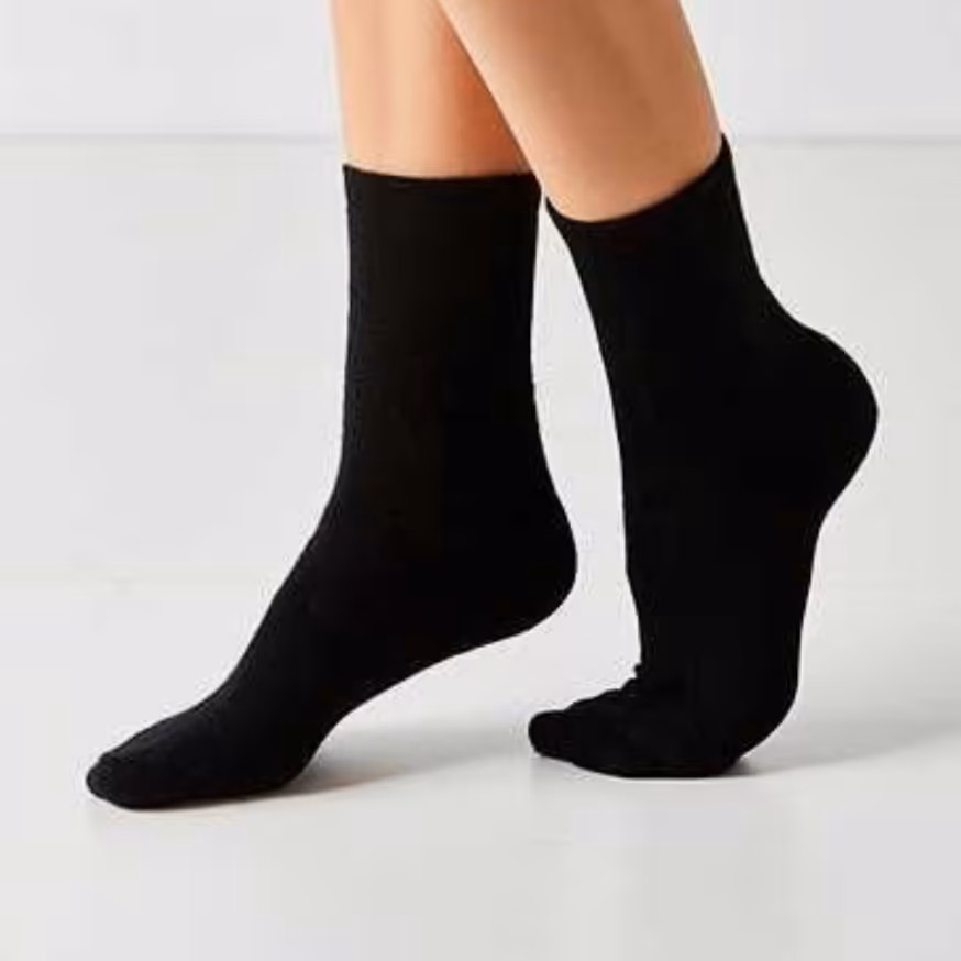 جوراب مشکی ساده ساقدار