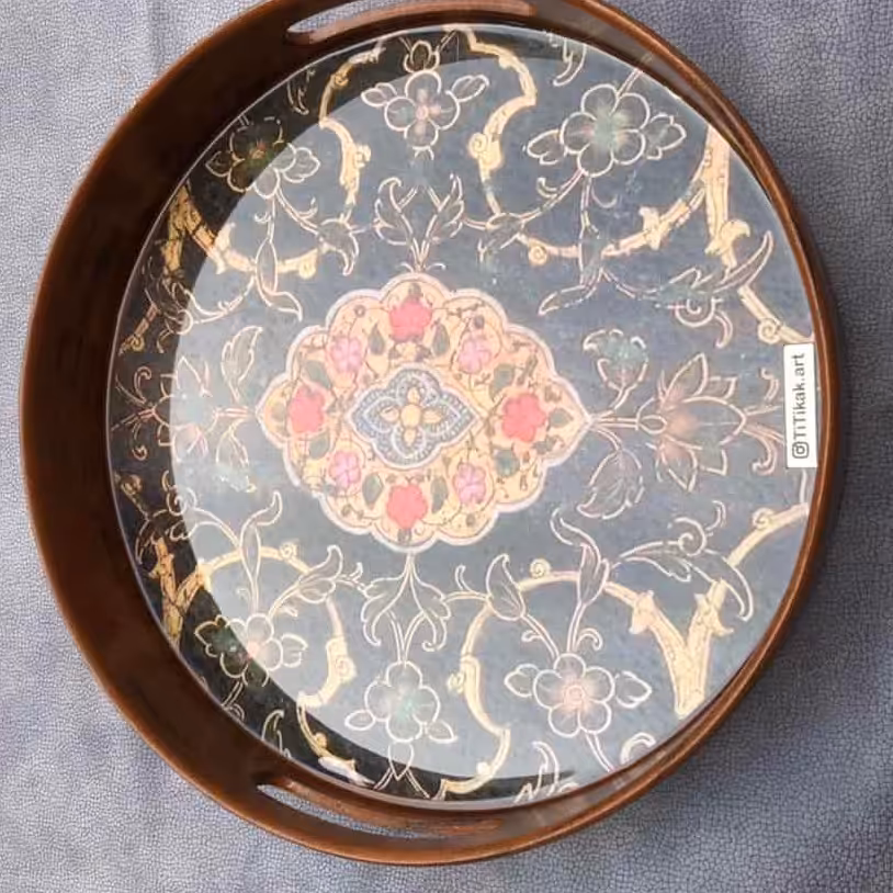 سینی چوبی مدل 25