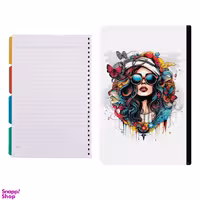 کلاسور طرح دختر فانتزی کد 2871 به همراه کاغذ کلاسور