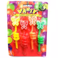 شمع تولد مدل پروانه ای (4 عددی )