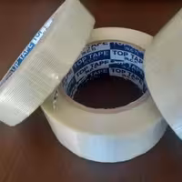 نوار چسب شیشه ای الیافدار نسوز فوق العاده قوی عرض 2.4 سانتی و طول حد25