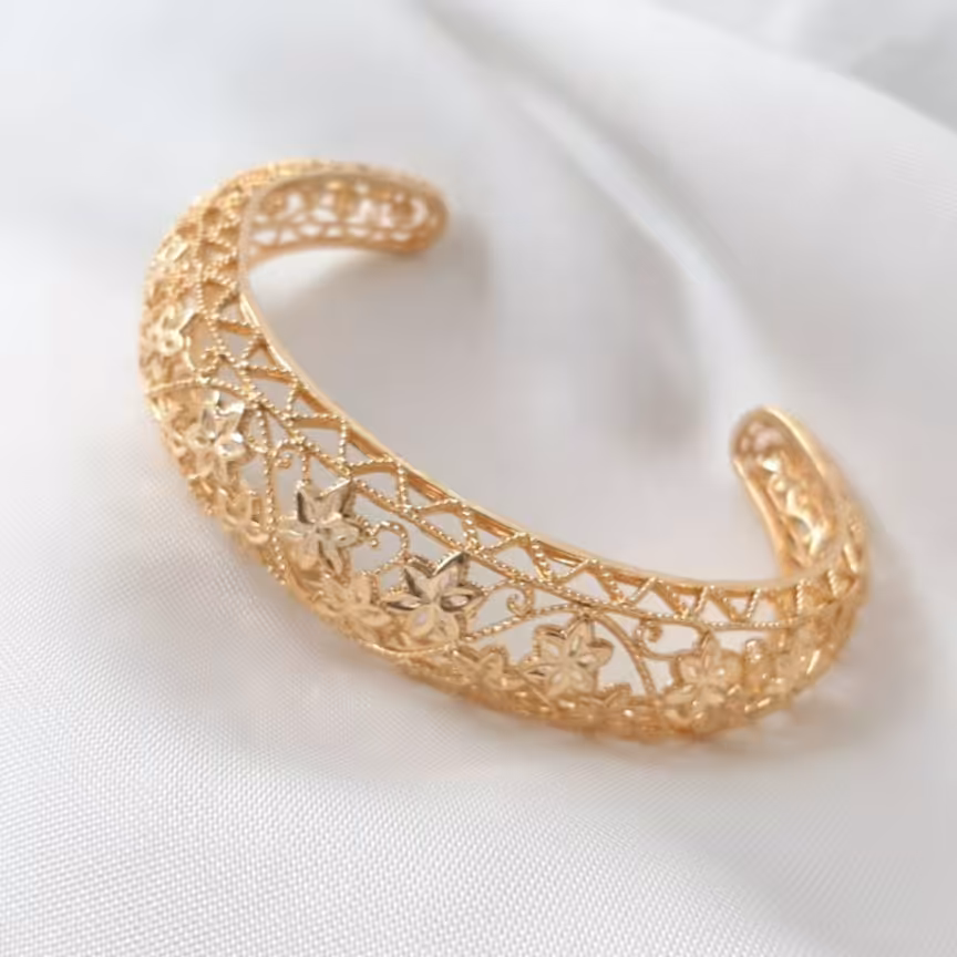 دستبند بحرینی طرح طلا