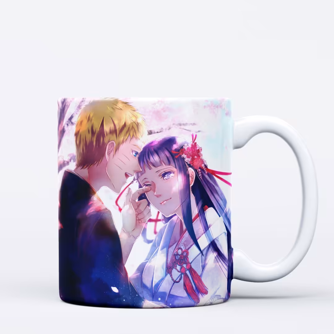 ماگ انیمه ناروتو طرح ناروتو و هیناتا (چاپ طرح دلخواه)