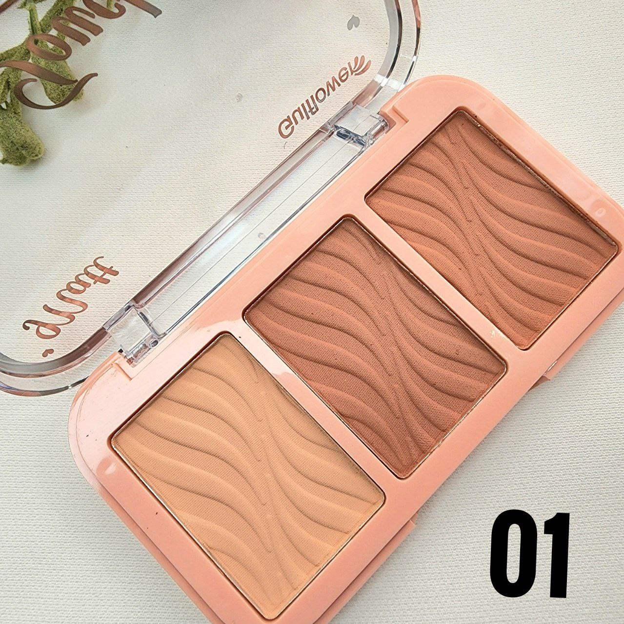 رژ گونه هایلایتر 3 رنگ