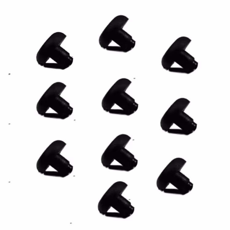 درپوش پروفیل دکمه ای محافظ پلاستیک مناسب سوراخ سایز 75 صدم میلی متر  بسته 50 عددی