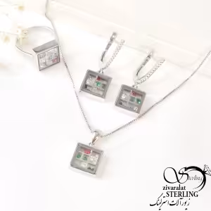 نیم ست نقره زنانه کد:2048