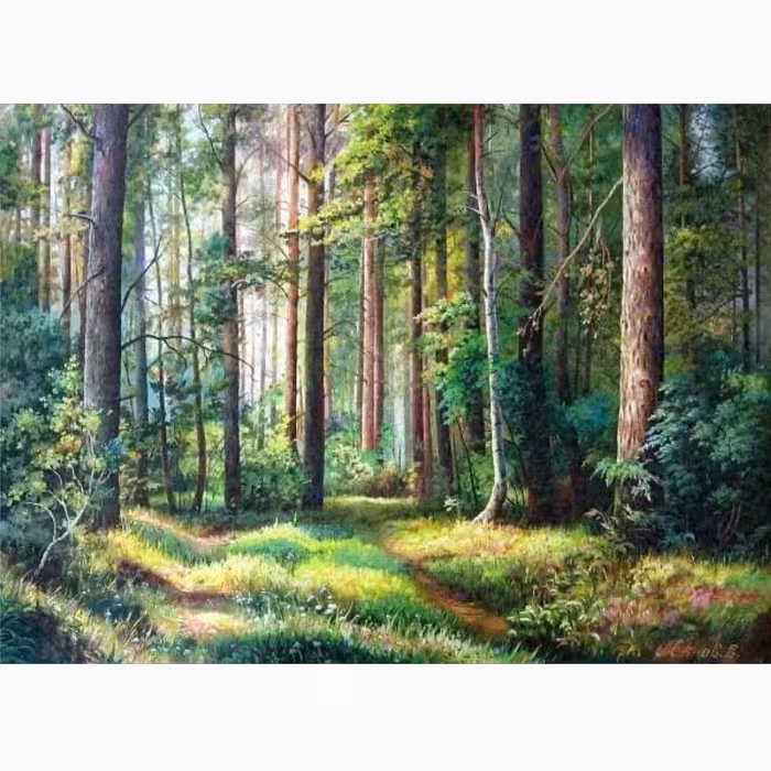 تابلوی نقاشی روز خوش بهاری