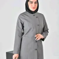 مانتو اداری زنانه کرپ دیپلمات مدل پرند