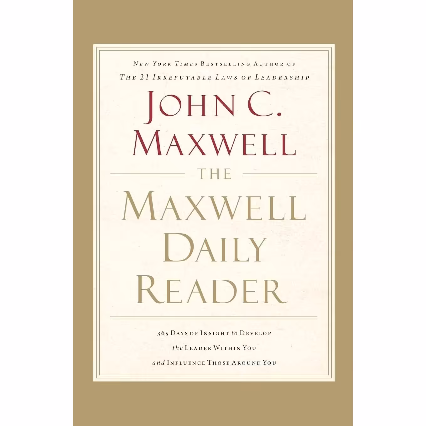 کتاب زبان اصلی The Maxwell Daily Reader اثر John C Maxwell