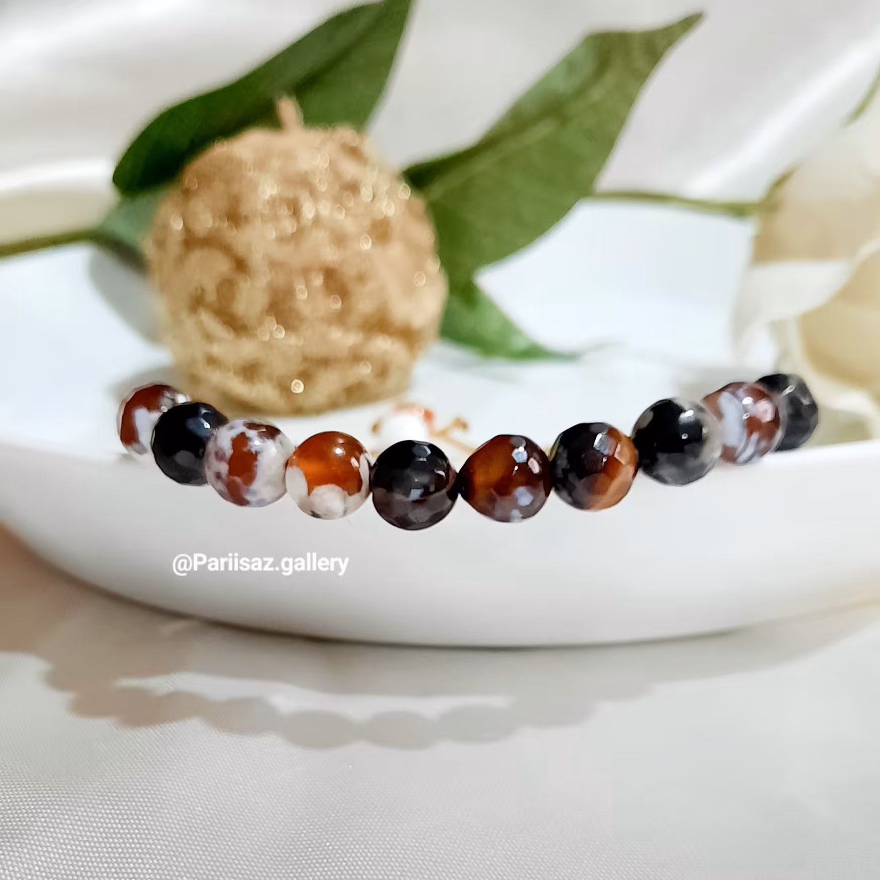 دستبند سنگ عقیق شیک