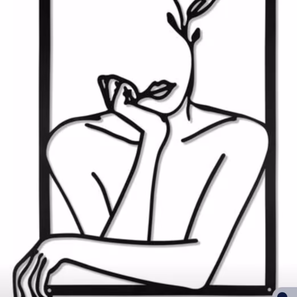 تابلو دکوراتیو مینیمالیستی تمام فلزی با پوشش الکترو استاتیک کد 10