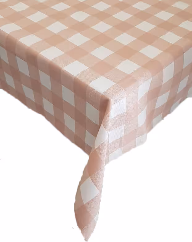 رومیزی داک ترک- چهارخونه گلبهی