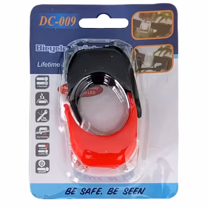 چراغ ژله ای دو طرفه دوچرخه بسته 2 عددی مدل A کد 1030 (راشا بایک)