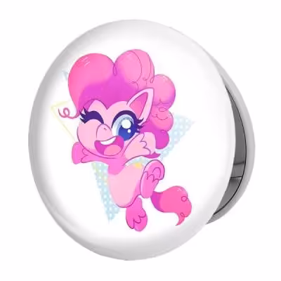 آینه جیبی خندالو طرح اسب پونی مدل تاشو کد 24863