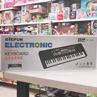 اسباب بازی ارگ موزیکال با برق مستقیم میکروفون دار به همراه رم خور وارداتی AUaxدار  برند Big fun 530C