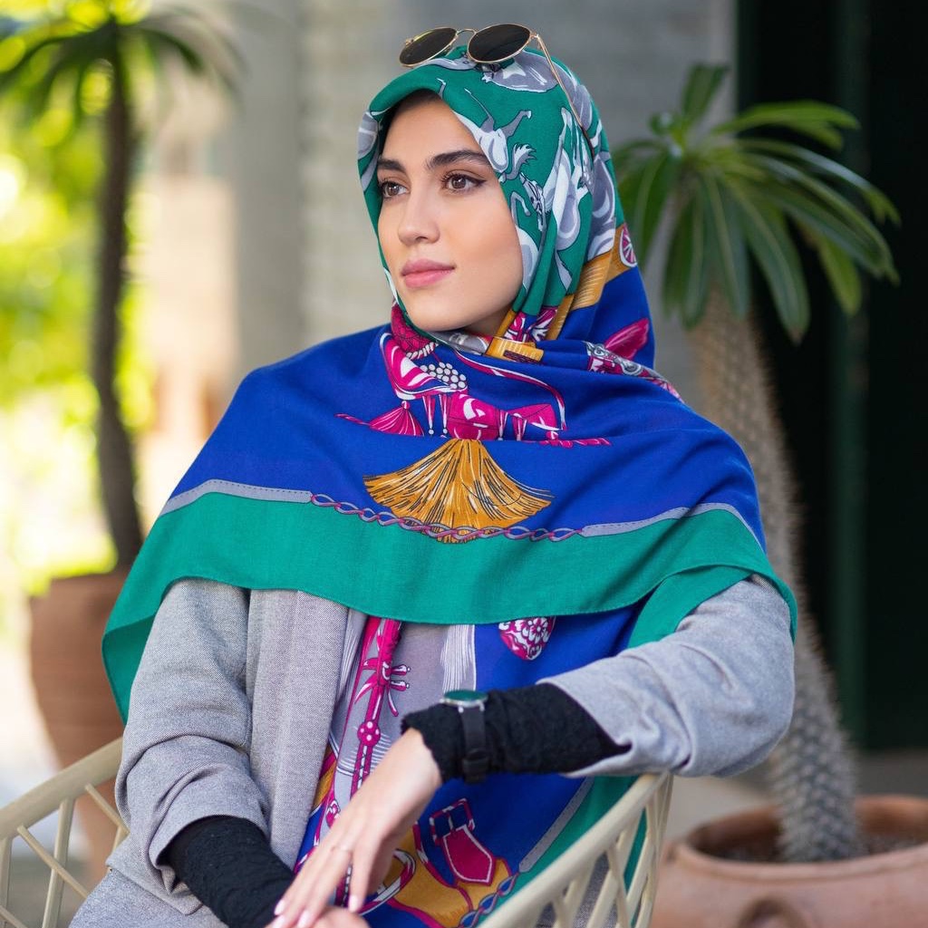 روسری نخی پاییزه کد03