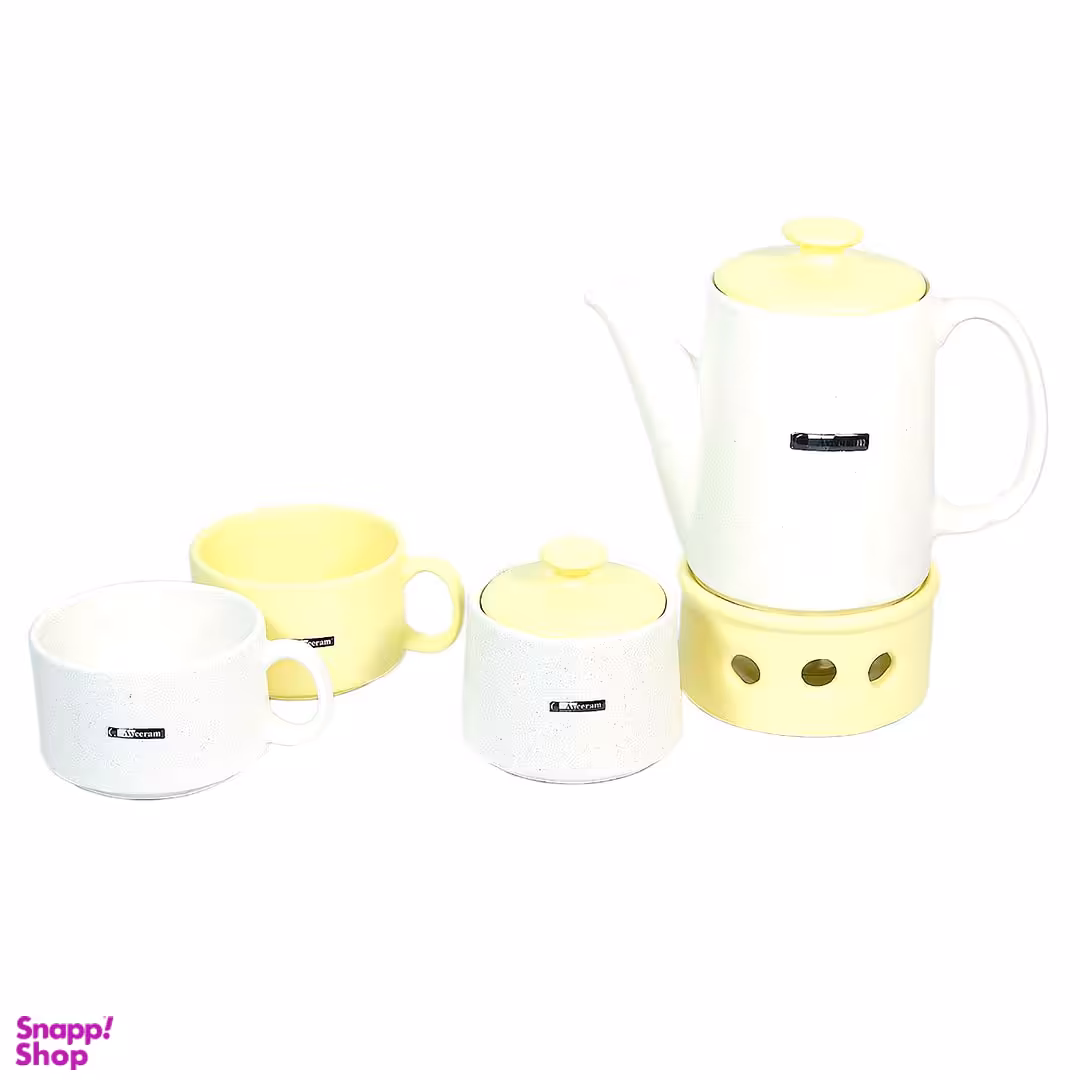 سرویس چای خوری 7 پارچه آی سرام مدل وارمر دار