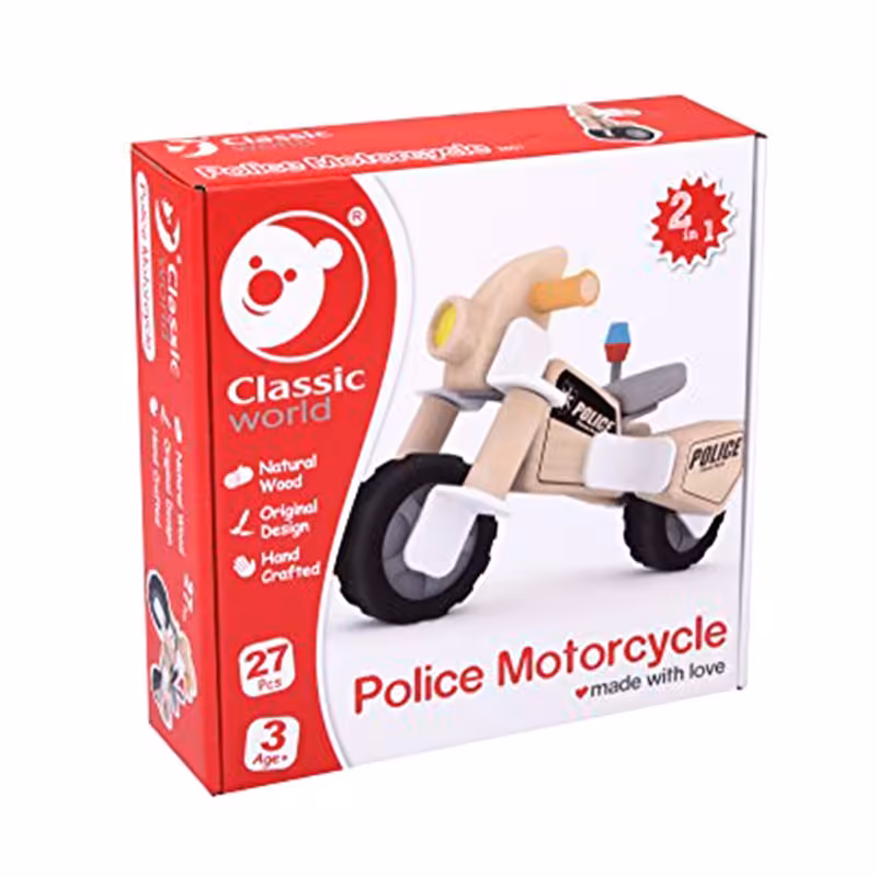 موتور اسباب بازی چوبی پلیس Classic World مدل 3801