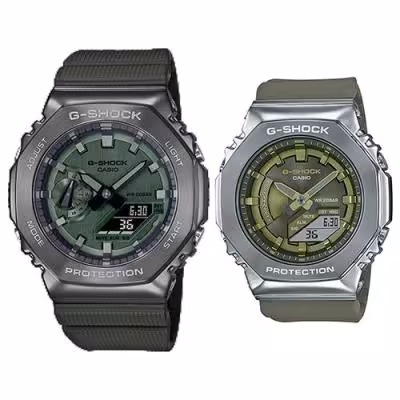 ست ساعت های مچی G-Shock 
مدل GM-2100B-3A و GM-S2100-3A