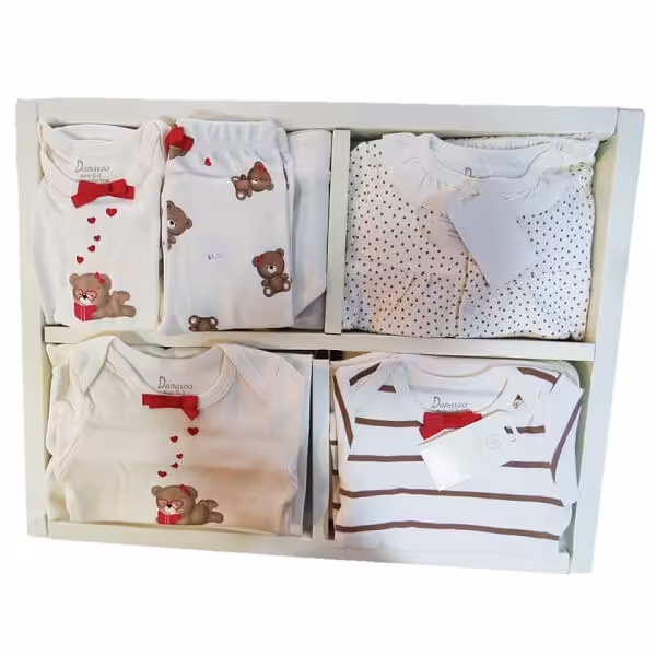 ست بیمارستانی 19 تیکه دانالو طرح خرس قلبی