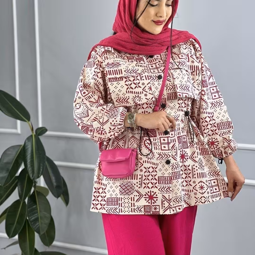 مانتو کمر گت یاقوت.جنس میکرو بهاره