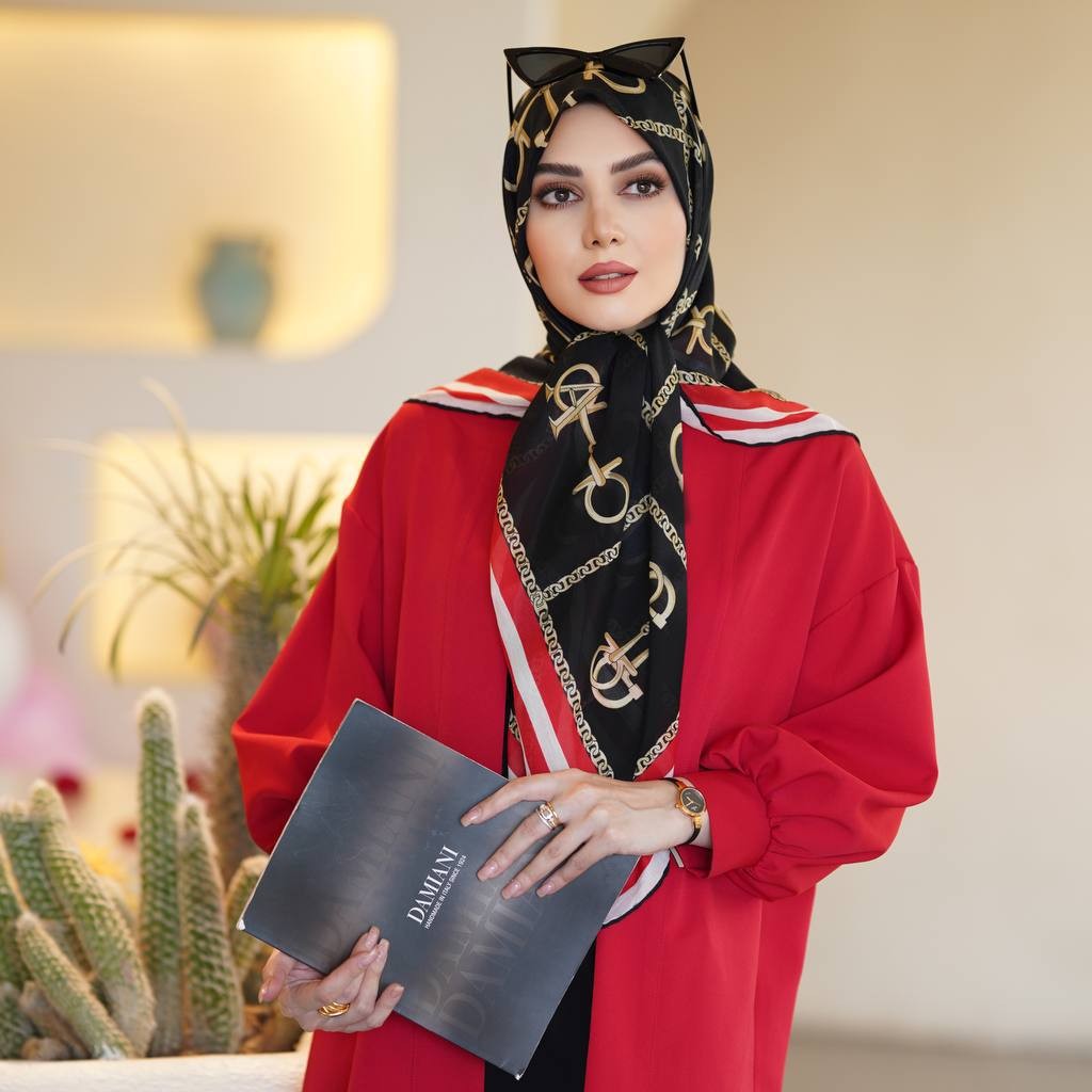 روسری نخی ترک قواره 120 خنک و سبک ارسال رایگان و فوری